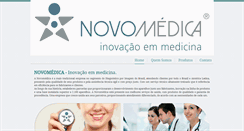 Desktop Screenshot of novomedica.com.br